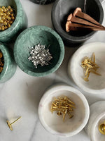 Como Pinch Bowl / Incense Holder/ Trinket Bowl: Pearl White