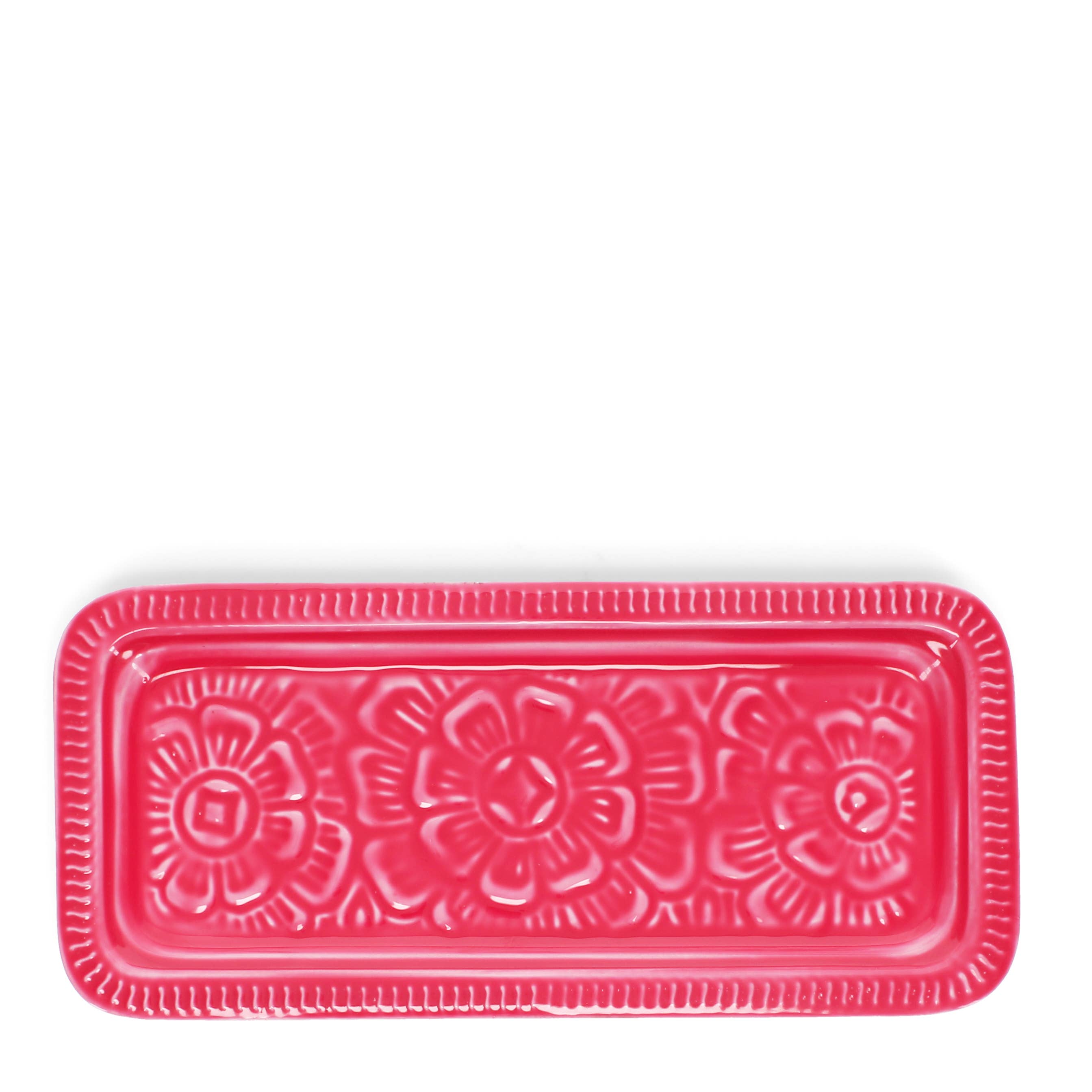Enamel trinket tray - Vibrant pink