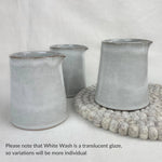 BHAVA Stoneware Conical Jug: Ice Wash