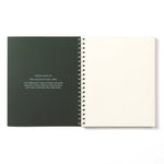 Forest Wirebound Notebook (Plain): Medio