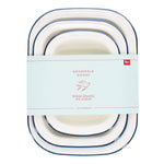 Enamel Pie Dishes (Set of 3) - Blue