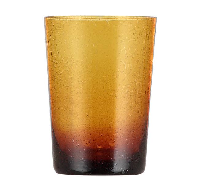 Almond Shell Handmade Glass Tumbler: 6