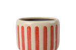 NEW Collectors Indoor Pot 13cm Red Stripe