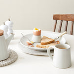 ANDAA Minimalist Stoneware Conical Egg Cup: Ice Wash