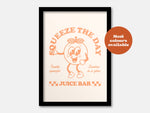 Squeeze The Day Takeaway Print: Orange / A4