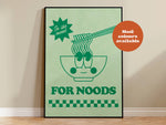 Noodles Noods Takeaway Print: Orange / A4