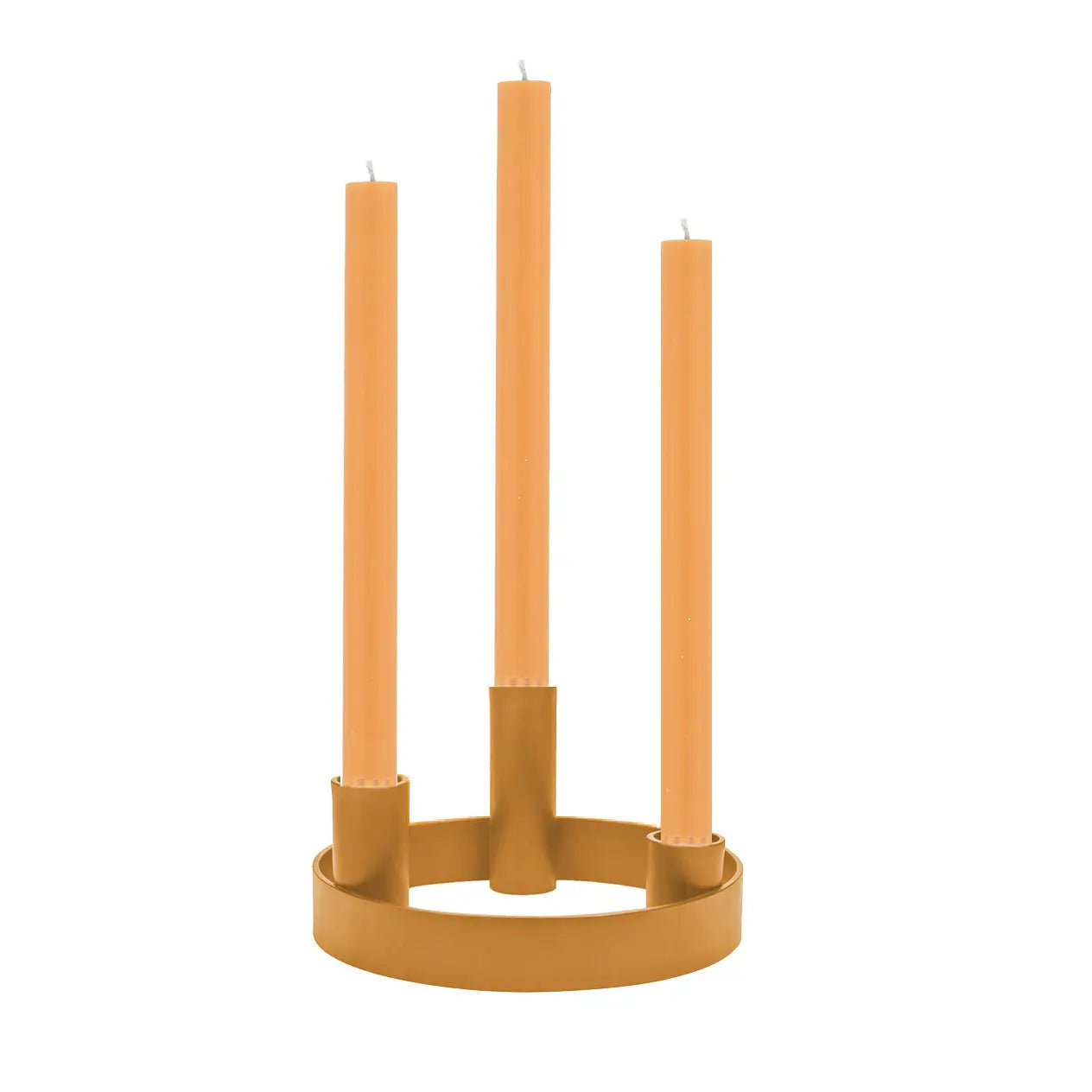 Candelabra Round Metal in Marigold