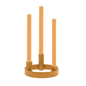 Candelabra Round Metal in Marigold