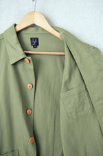 French Cotton Twill Chore Jacket Pistachio Green: XL