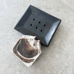 MAATI Stoneware Rectangular Soap Dish: Ice Wash