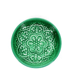 Enamel trinket dish - Dark green