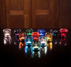 Handmade Aconite Violet Tealights x 6 Pack: 6