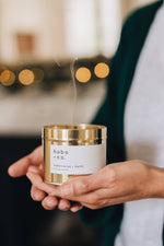 Christmas Frankincense + Myrrh Large Gold Tin Soy Candle