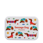 Children's plasters in a tin (30 pcs) - Sunny Sausage Dog