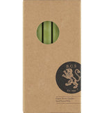 Olive Green Eco Dinner Candles, 6 per pack: 6
