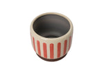 NEW Collectors Indoor Pot 13cm Red Stripe
