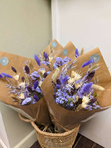 Purple Dried Flower Arrangements
