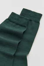 Deep Forest Green Merino Socks: Deep Forest Green / Large (UK 11-13)