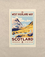 Vintage Visit The West Highland Way Print: A4