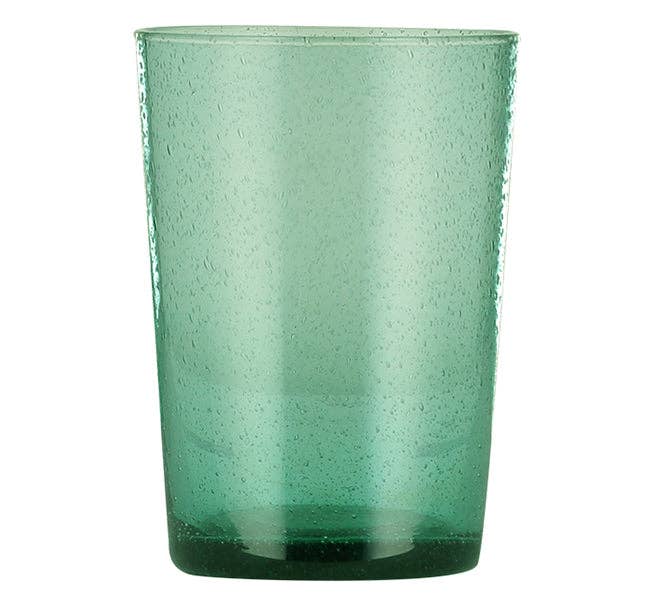 Jade Green Handmade Glass Tumbler: 6