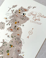 Great British Cycle A3 Map Checklist: Print Only