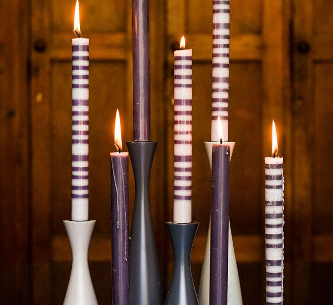 Gunmetal Grey Eco Dinner Candles, 25 per pack: 1
