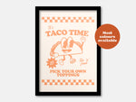 Takeaway Taco Print: Orange / A5