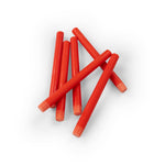 Poppy Red Eco Dinner Candles, 6 per pack: 6