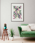 Dancing In The Dark Song Lyric Typography Print: Unframed / A3