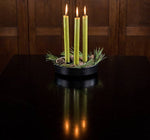 Olive Green Eco Dinner Candle