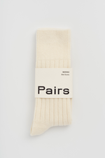 Clotted Cream Merino Bed Socks: Clotted Cream / Small (UK 4-8)