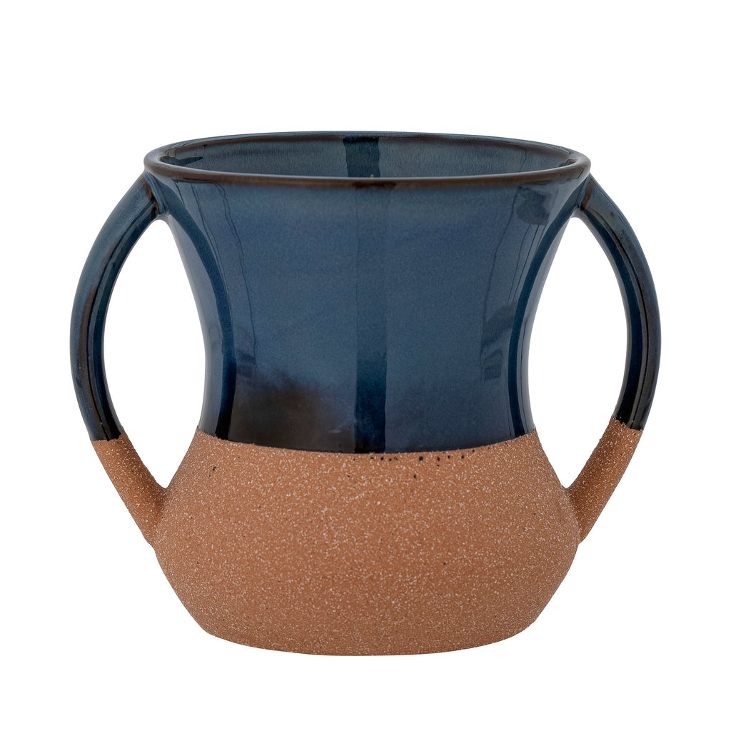 Devi Vase Blue Stoneware