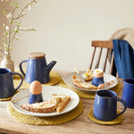 ANDAA Minimalist Stoneware Conical Egg Cup: White Wash