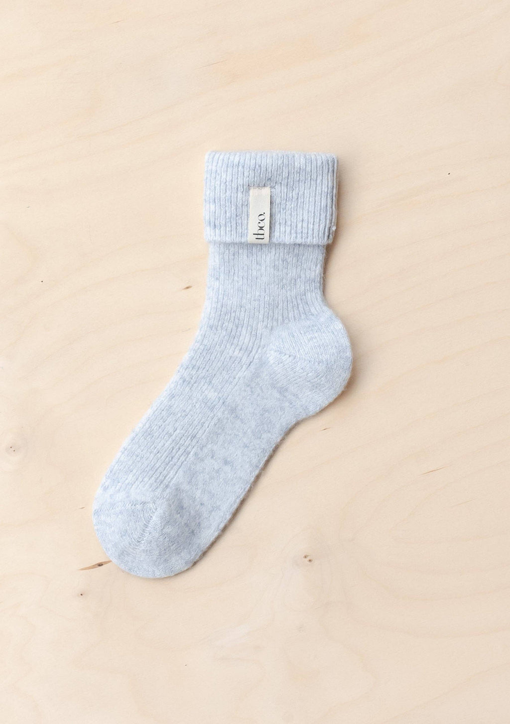 Cashmere & Merino Socks in Light Grey Melange: L