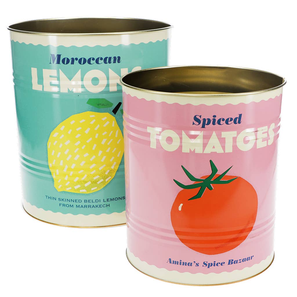XL storage tin Lemon or Tomato