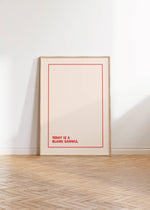 Art Print – Today is Blank Canvas | Minimalist Wall Art : A5 - 14.8cm x 21cm