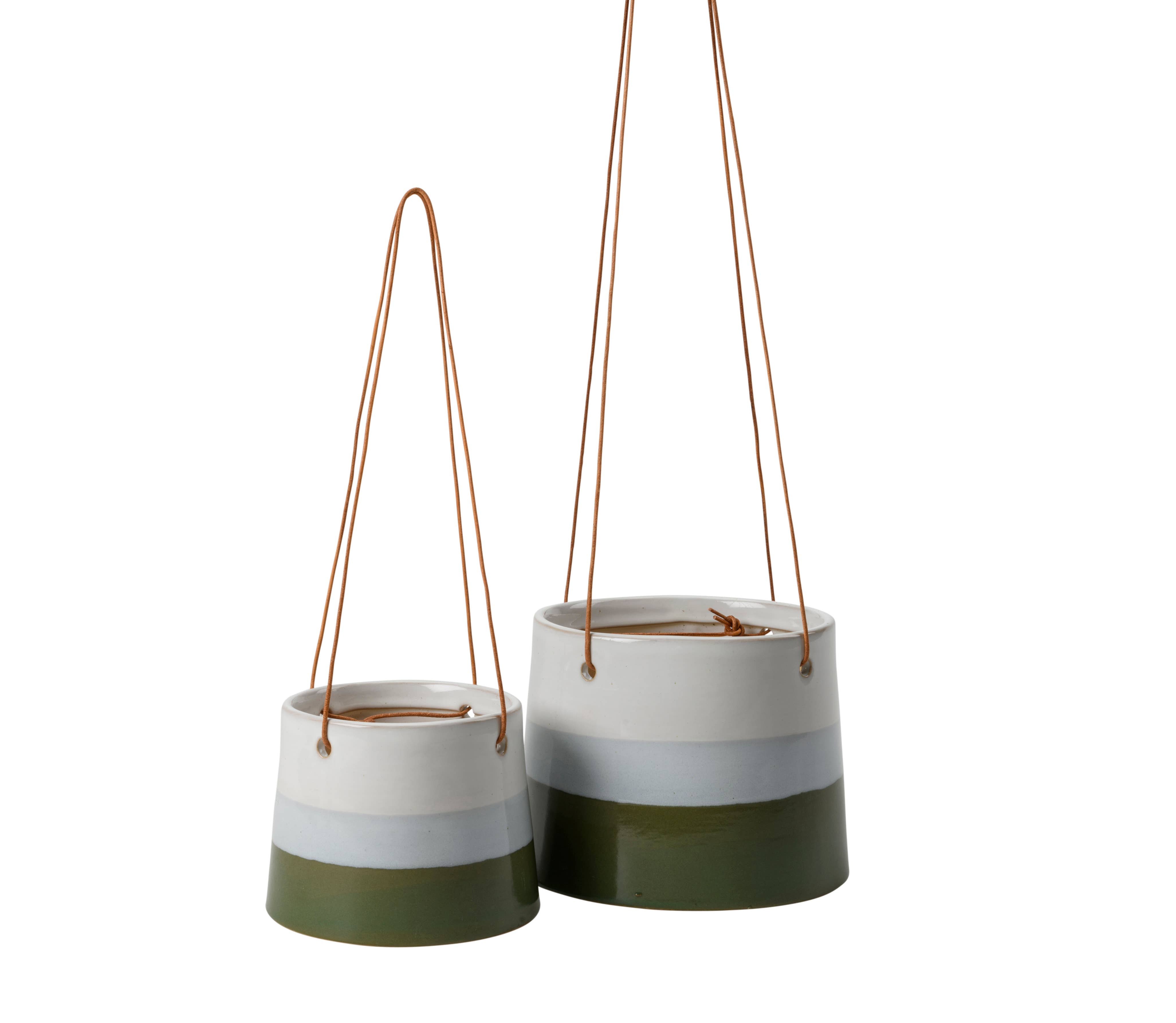 NEW Collectors Hanging Pot Blue and Green 12.5cm