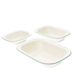 Enamel Pie Dishes (Set of 3) - Pistachio
