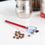 Duo Tone Glass Spoon: Yellow/Cobalt
