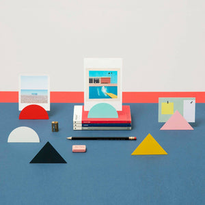 Geometric Photo Clip - Semi Circle: Blue