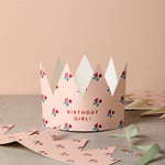 Floral Paper Crown Birthday Card by Katie Leamon