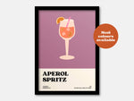 Aperol Spritz Cocktail Print: Orange / A5