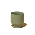 Casey, 5" Pot & Saucer: Olive