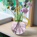 Pablo Glass Jug - Large: Teal Purple Amber