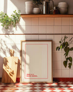 Art Print – Today is Blank Canvas | Minimalist Wall Art : A5 - 14.8cm x 21cm