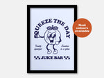Squeeze The Day Takeaway Print: Cream / A4