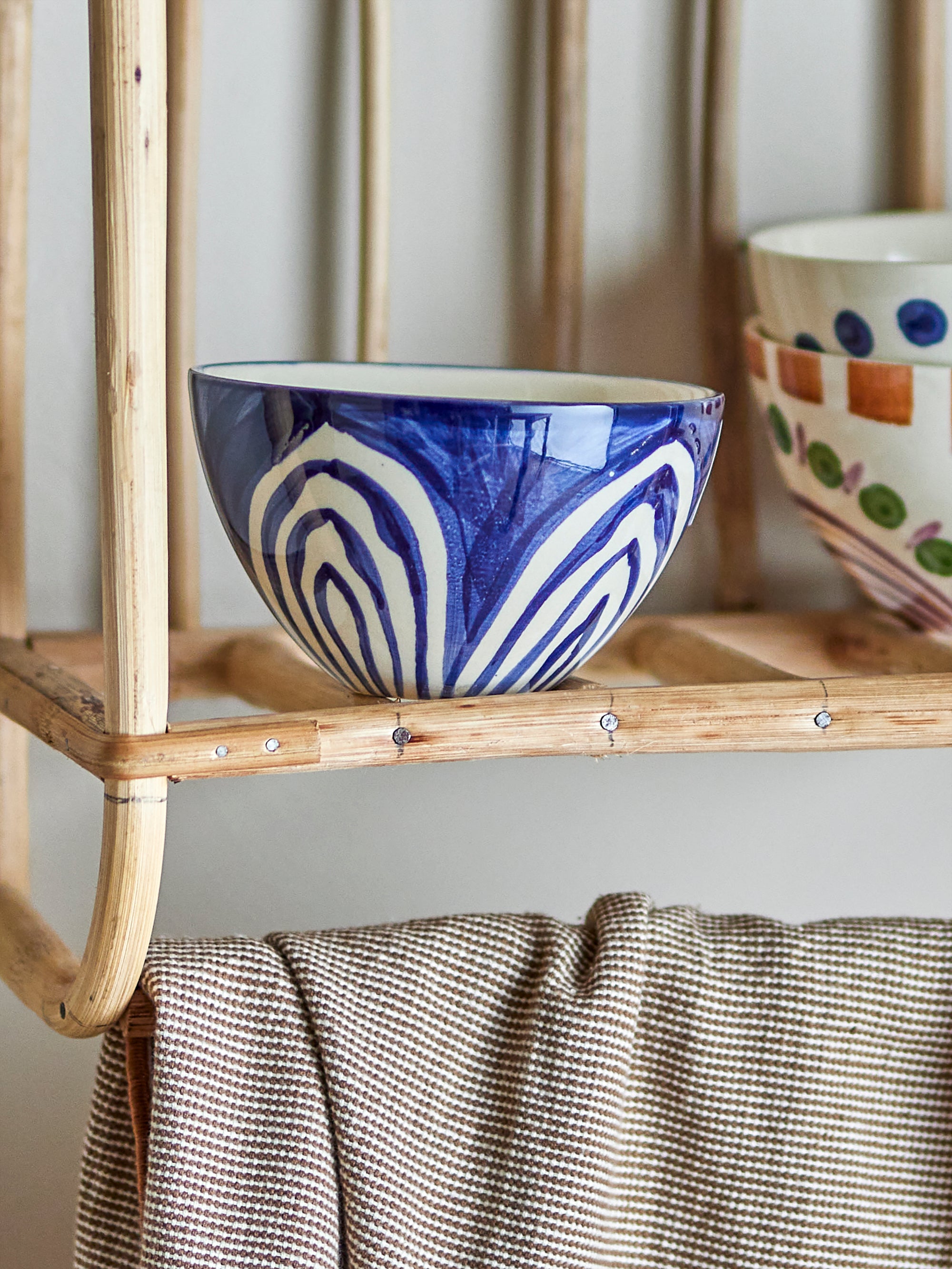 Shama Bowl Blue Stoneware