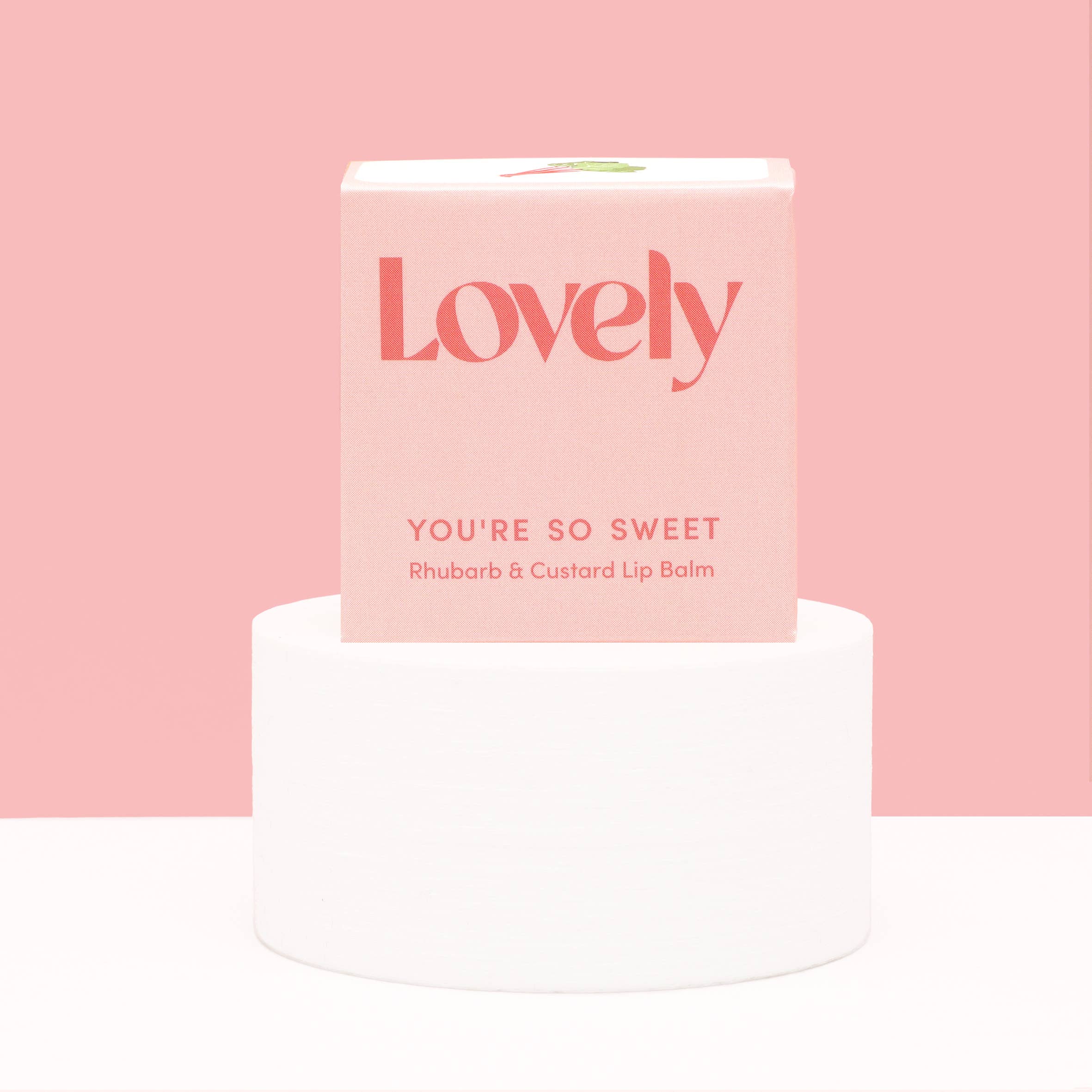 Lip Balm - You're So Sweet - Rhubarb & Custard