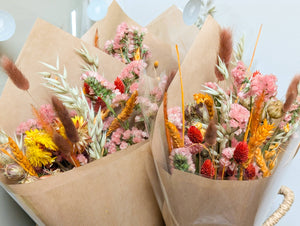 Orange Dried Flower Arrangements