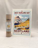 Vintage Visit The West Highland Way Print: A4